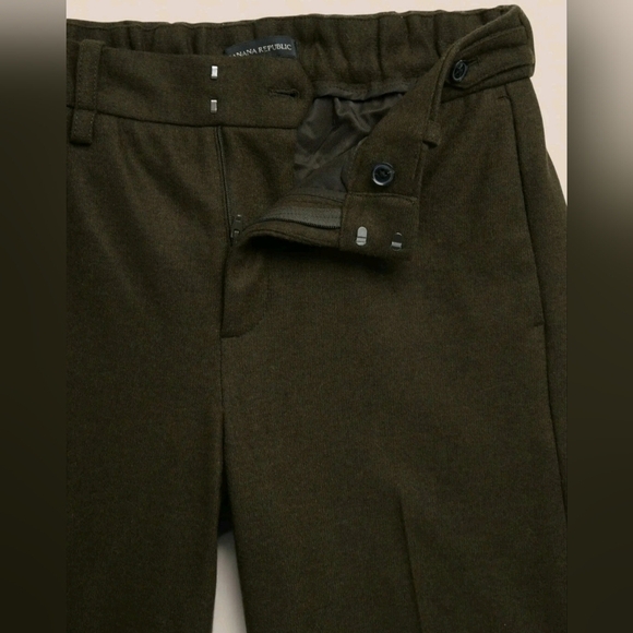 Banana Republic High Rise Wide Leg Italian Wool Pants Black Size 12 RT$130 NWT - Picture 5 of 11